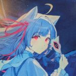 月灯のイラスト